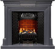 Каминокомплект Chelsea - Серый графит с очагом Cassette 400 LNH-INT (с дровами)