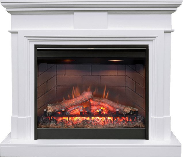 Каминокомплект Coventry - Белый с очагом Symphony 26'' DF2608-INT в Новосибирске