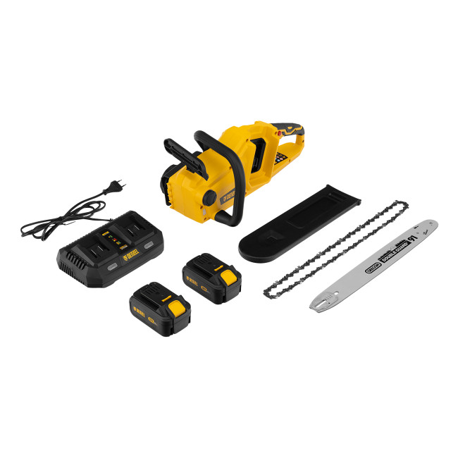 Цепная пила аккумуляторная бесщеточная RCS400-36, Li-ion, 36 В, 4 Ач, шина 400 мм Denzel в Новосибирске