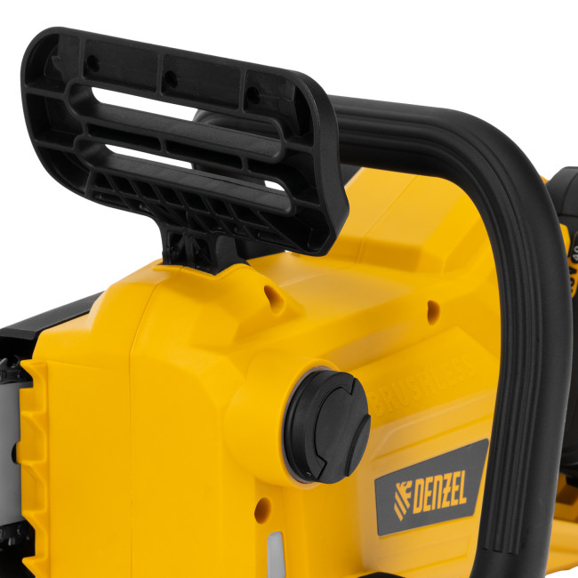 Цепная пила аккумуляторная бесщеточная RCS400-36, Li-ion, 36 В, 4 Ач, шина 400 мм Denzel в Новосибирске