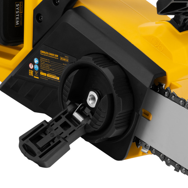 Цепная пила аккумуляторная бесщеточная RCS400-36, Li-ion, 36 В, 4 Ач, шина 400 мм Denzel в Новосибирске