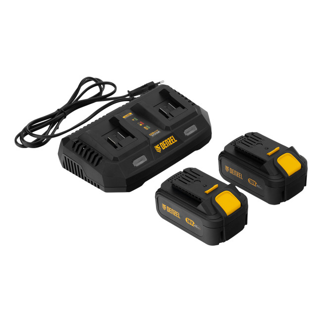 Цепная пила аккумуляторная бесщеточная RCS400-36, Li-ion, 36 В, 4 Ач, шина 400 мм Denzel в Новосибирске