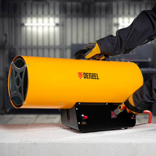 Газовая тепловая пушка GHG-50, 50 кВт, 1400 м3/ч, пропан-бутан Denzel в Новосибирске Газовая тепловая пушка GHG-50, 50 кВт, 1400 м3/ч, пропан-бутан Denzel в Новосибирске