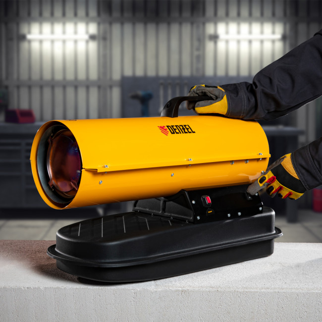 Дизельная тепловая пушка DHG-10, 10 кВт, 300 м3/ч, прямой нагрев Denzel в Новосибирске