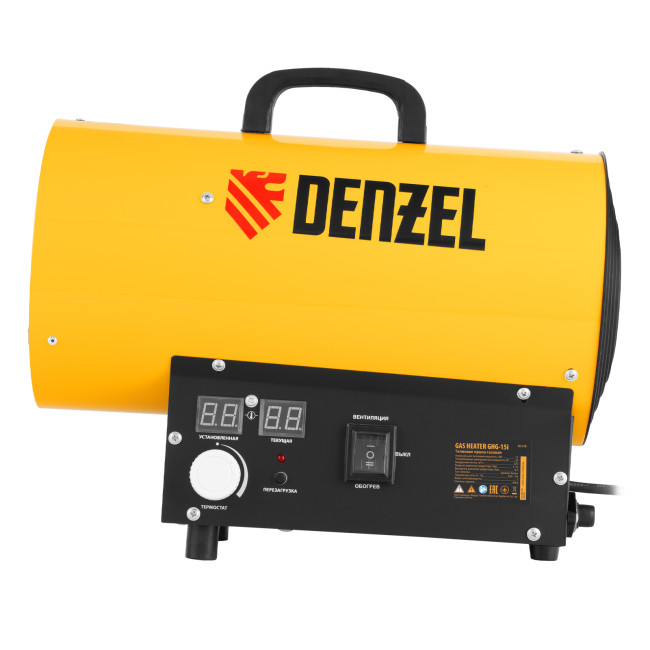 Газовая тепловая пушка GHG-15i, 15 кВт, цифровой термостат, пропан-бутан Denzel в Новосибирске