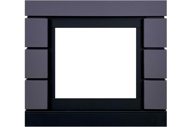 Каминокомплект Modern SFT (Разборный) - Серый графит с очагом Vision 23 EF LED FX в Новосибирске Каминокомплект Modern SFT (Разборный) - Серый графит с очагом Vision 23 EF LED FX в Новосибирске