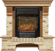 Каминокомплект Pierre Luxe - Дуб / Сланец с очагом Majestic FX M Black RC Каминокомплект Pierre Luxe - Дуб / Сланец с очагом Majestic FX M Black RC