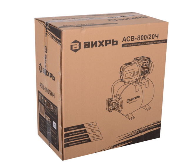 Насосная станция ВИХРЬ АСВ-800/20Ч в Новосибирске