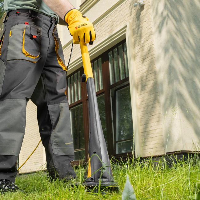 Триммер электрический TE-350, 350 Вт, 260 мм, катушка полуавтомат Denzel в Новосибирске