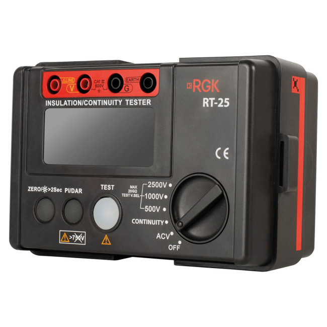 Цифровой мегаомметр RGK RT-25 с поверкой в Новосибирске