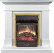 Каминокомплект California SFT (Разборный) - Белый с очагом Majestic FX M Brass Каминокомплект California SFT (Разборный) - Белый с очагом Majestic FX M Brass