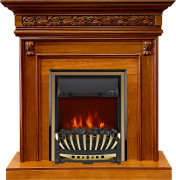 Каминокомплект Valletta - Орех с очагом Aspen Gold Каминокомплект Valletta - Орех с очагом Aspen Gold