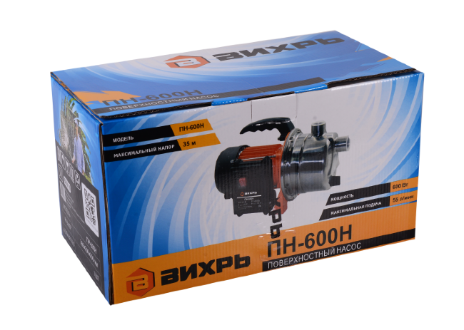 Поверхностный насос Вихрь ПН-600Н в Новосибирске