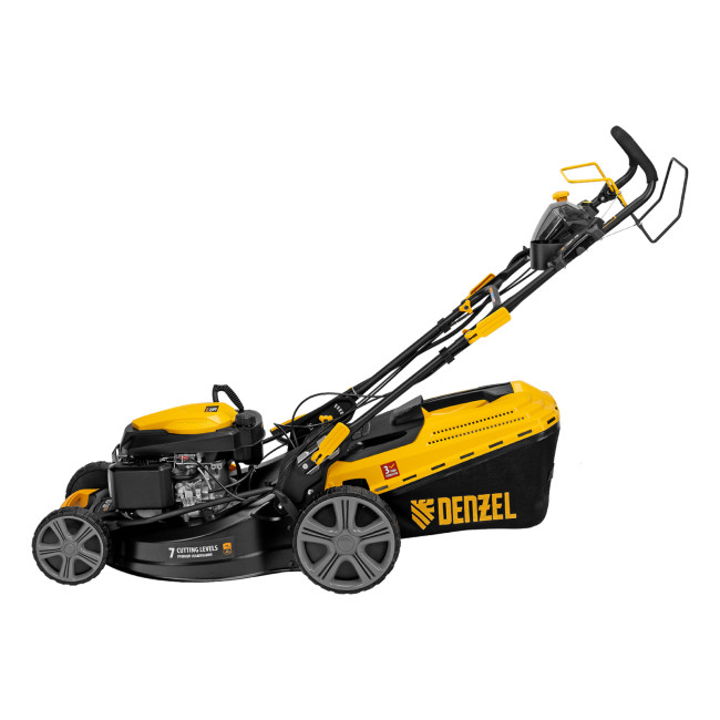 Газонокосилка бензиновая GLD-520SP-VE, 196 см3, ширина 52 см, привод, вариатор, электрический старт, 60 л Denzel в Новосибирске
