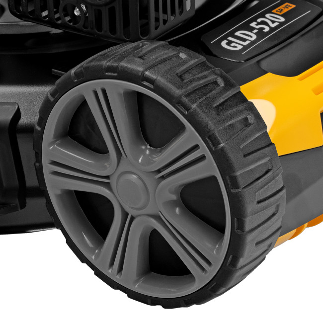 Газонокосилка бензиновая GLD-520SP-VE, 196 см3, ширина 52 см, привод, вариатор, электрический старт, 60 л Denzel в Новосибирске