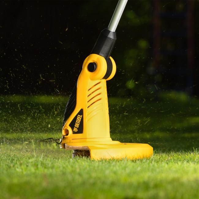 Триммер электрический TE-650, 650Вт,330мм,катушка автомат,телескоп.штанга,регул. углы накл. Denzel в Новосибирске