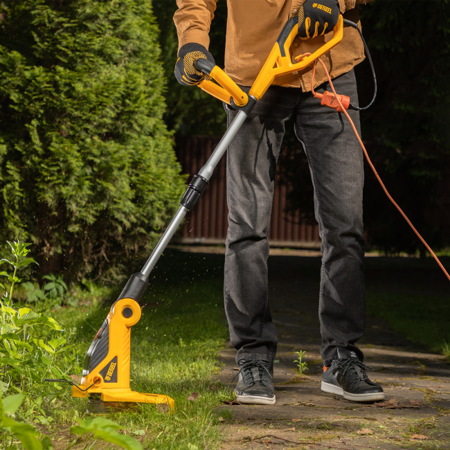 Триммер электрический TE-650, 650Вт,330мм,катушка автомат,телескоп.штанга,регул. углы накл. Denzel в Новосибирске