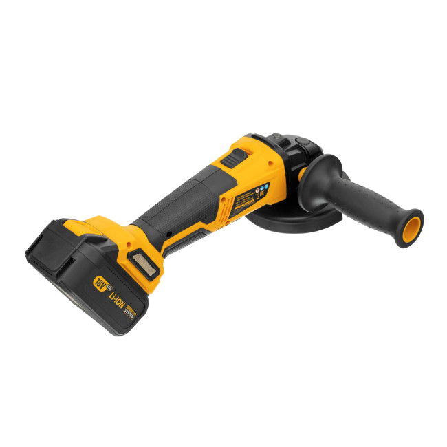 Машина углошлифовальная аккумуляторная бесщет. BLG-IB-18-125-4, Li-ion, 18 В Denzel в Новосибирске