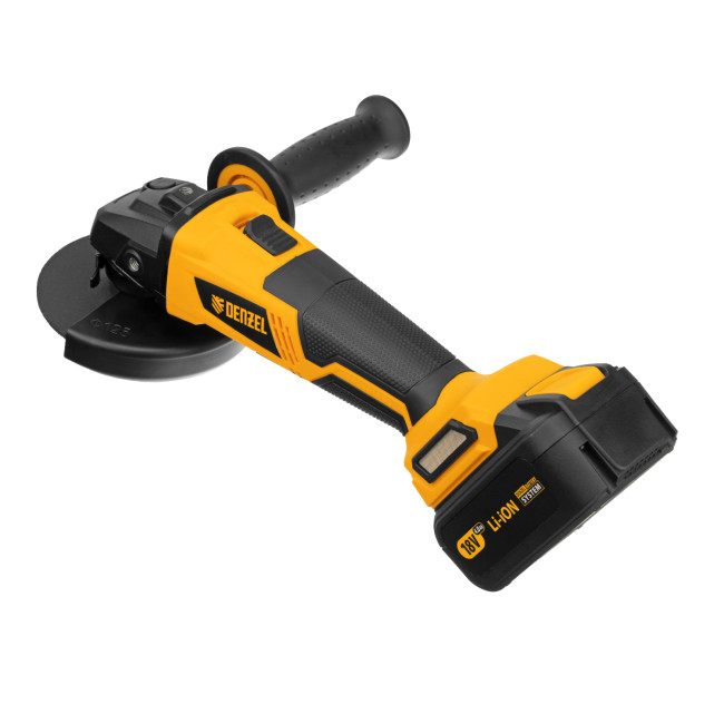 Машина углошлифовальная аккумуляторная бесщет. BLG-IB-18-125-4, Li-ion, 18 В Denzel в Новосибирске