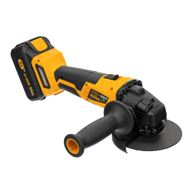 Машина углошлифовальная аккумуляторная бесщет. BLG-IB-18-125-4, Li-ion, 18 В Denzel в Новосибирске