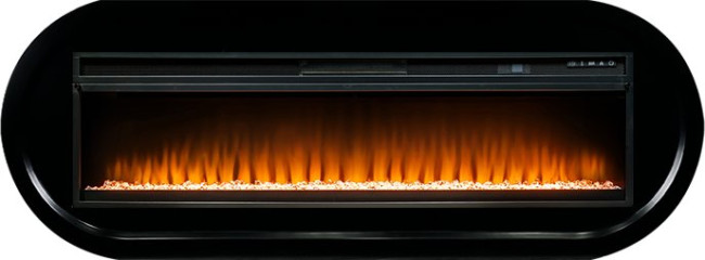 Каминокомплект Ellipse - Черный с очагом Vision 60 LED в Новосибирске