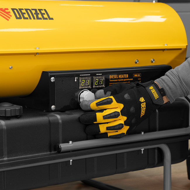 Дизельная тепловая пушка DHG-50, 50 кВт, 1100 м3/ч, прямой нагрев Denzel в Новосибирске