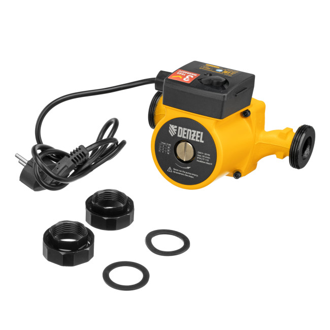 Циркуляционный насос CP25-4, напор 4 м, 50 л/мин, 1 м кабель, монт. длина 180 мм Denzel в Новосибирске