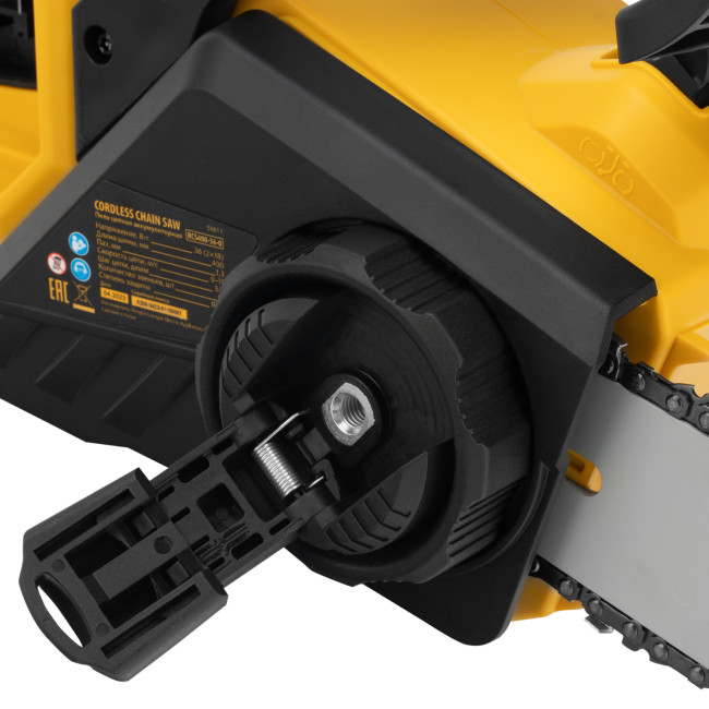 Цепная пила аккумуляторная бесщет. RCS400-36-0, Li-ion, 36 В, шина 400 мм Denzel в Новосибирске