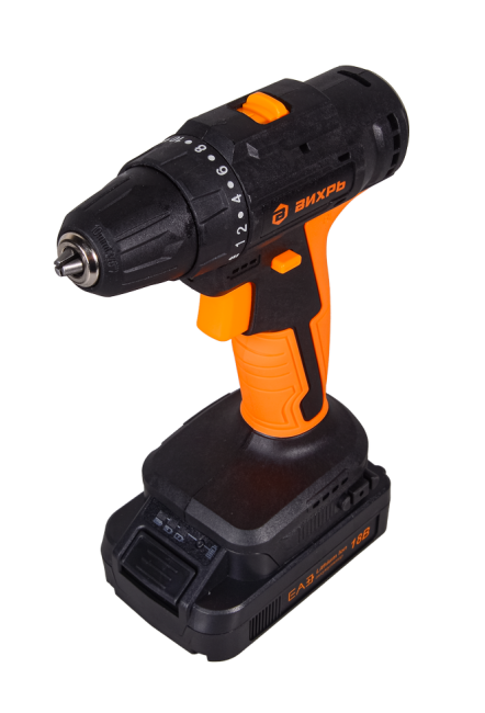 Дрель-шуруповерт аккумуляторная Вихрь ДА-18Л-2К/Б (бесщеточный двигатель) в Новосибирске