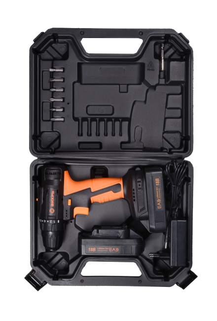 Дрель-шуруповерт аккумуляторная Вихрь ДА-18Л-2К/Б (бесщеточный двигатель) в Новосибирске