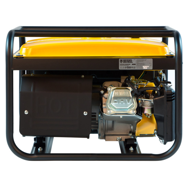 Генератор бензиновый PS 25, 2.5 кВт, 230 В, 15 л, ручной стартер Denzel в Новосибирске