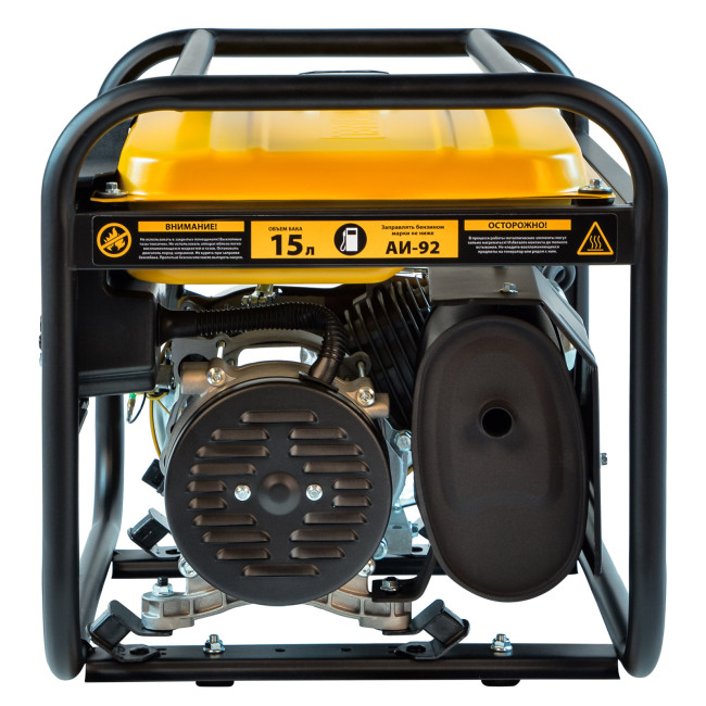 Генератор бензиновый PS 25, 2.5 кВт, 230 В, 15 л, ручной стартер Denzel в Новосибирске
