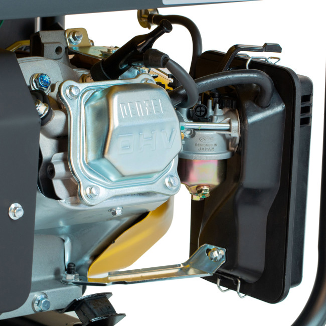 Генератор бензиновый PS 25, 2.5 кВт, 230 В, 15 л, ручной стартер Denzel в Новосибирске