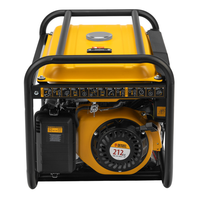 Генератор бензиновый PS-33E, 3.3 кВт, 230В, 15 л, электростартер Denzel в Новосибирске