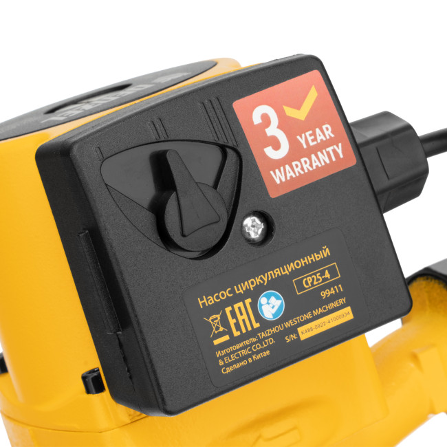 Циркуляционный насос CP25-6, напор 6 м, 50 л/мин, 1 м кабель, монт. длина 180 мм Denzel в Новосибирске