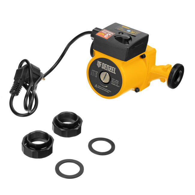 Циркуляционный насос CP25-6, напор 6 м, 50 л/мин, 1 м кабель, монт. длина 180 мм Denzel в Новосибирске