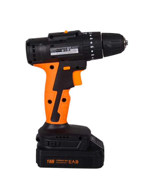 Дрель-шуруповерт аккумуляторная Вихрь ДА-18Л-2КУ/Б (бесщеточный двигатель) в Новосибирске