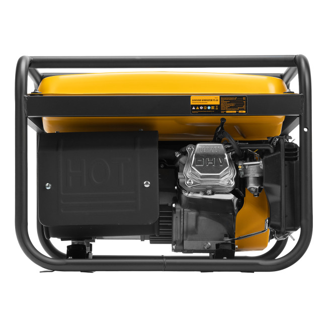 Генератор бензиновый PS 28, 2.8 кВт, 230 В, 15 л, ручной стартер Denzel в Новосибирске