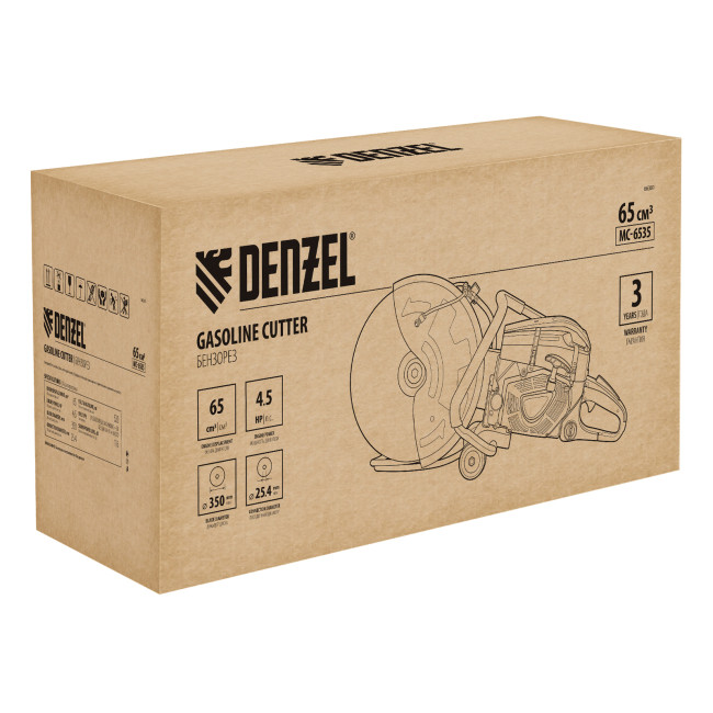 Бензорез МС-6535, 65 см3, диаметр диска 350 мм DENZEL в Новосибирске