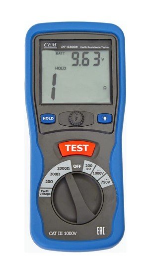 Измеритель сопротивления заземления CEM DT-5300B в Новосибирске