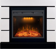 Каминокомплект Modern CRM (Разборный) - Белый с черным с очагом Emerald 23 Каминокомплект Modern CRM (Разборный) - Белый с черным с очагом Emerald 23