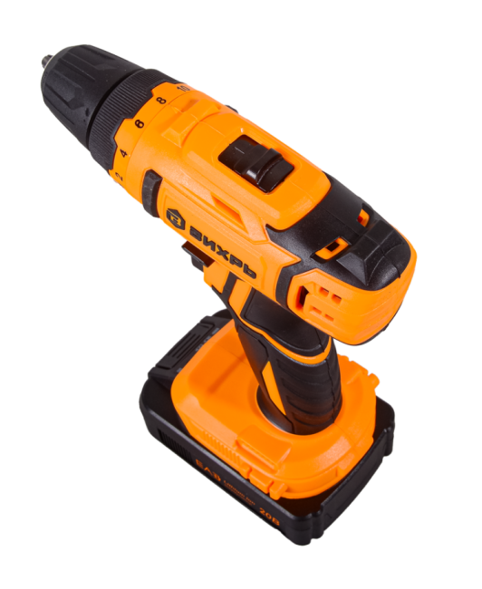 Дрель-шуруповерт аккумуляторная Вихрь ДА-20Л-2КА с набором оснастки 65 предметов в Новосибирске