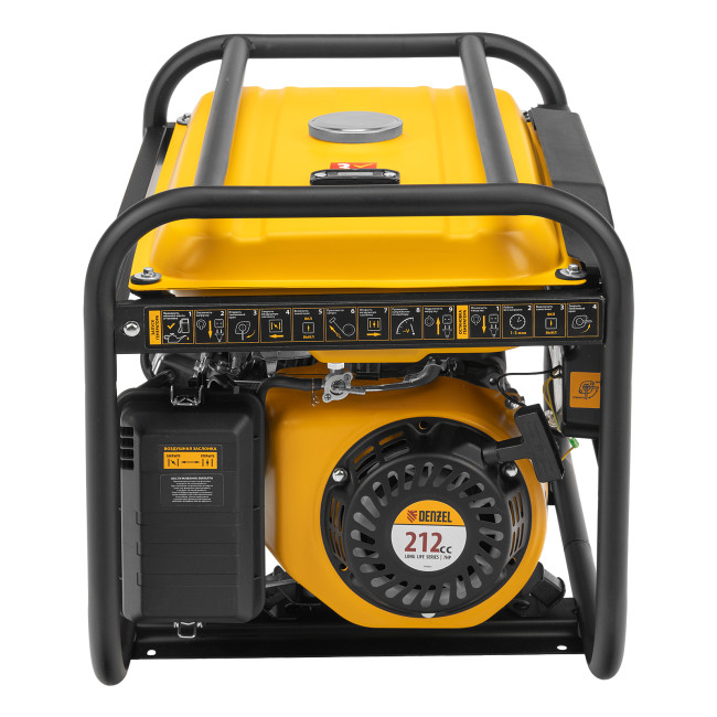 Генератор бензиновый PS 33, 3.3 кВт, 230 В, 15 л, ручной стартер Denzel в Новосибирске