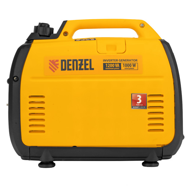 Генератор инверторный GT-1200iS, 1.2 кВт, 230 В, бак 2.4 л, закрытый корпус, ручной старт Denzel в Новосибирске
