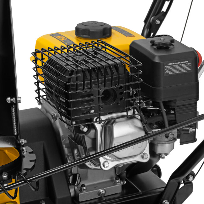 Бензиновая снегоуборочная машина SBM 610, 212 cc, ручной старт, фара Denzel в Новосибирске