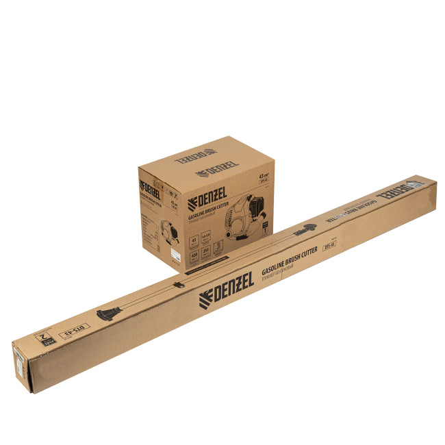 Триммер бензиновый DTS-43, 43 см3, неразъемная штанга, состоит из 2 частей Denzel в Новосибирске