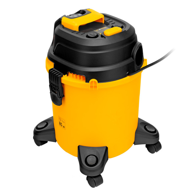 Пылесос строительный RVC20, 1400 Вт, бак 20 л, шланг 3 м, розетка с автосинхр. Denzel в Новосибирске