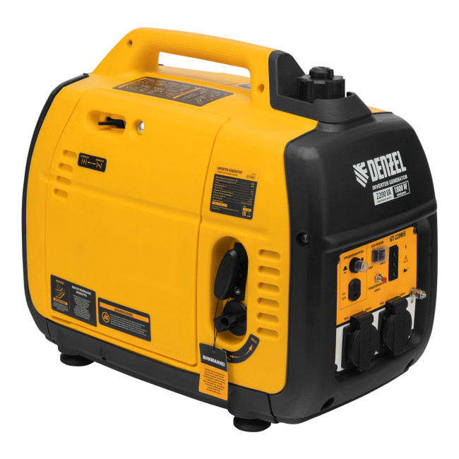 Генератор инверторный GT-2200iS, 2.2 кВт, 230 В, бак 4 л, закрытый корпус, ручной старт Denzel в Новосибирске Генератор инверторный GT-2200iS, 2.2 кВт, 230 В, бак 4 л, закрытый корпус, ручной старт Denzel в Новосибирске