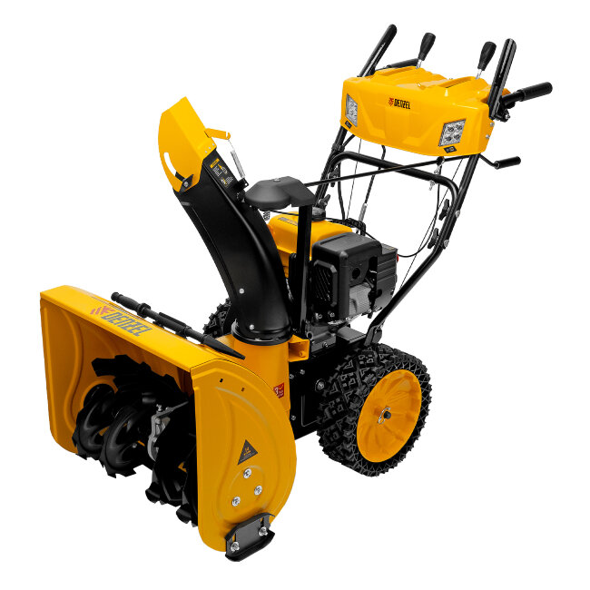 Бензиновая снегоуборочная машина SBM 610S PRO, 212 cc, электростартер, фара, обогрев Denzel в Новосибирске