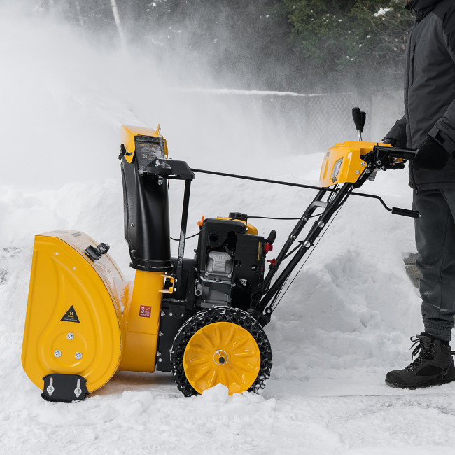 Бензиновая снегоуборочная машина SBM 610S PRO, 212 cc, электростартер, фара, обогрев Denzel в Новосибирске